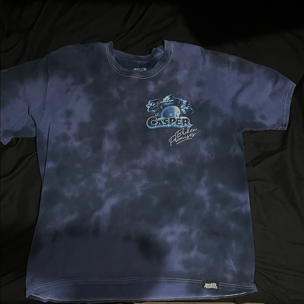 Casper Tie-Dye Graphic Tee - Navy
